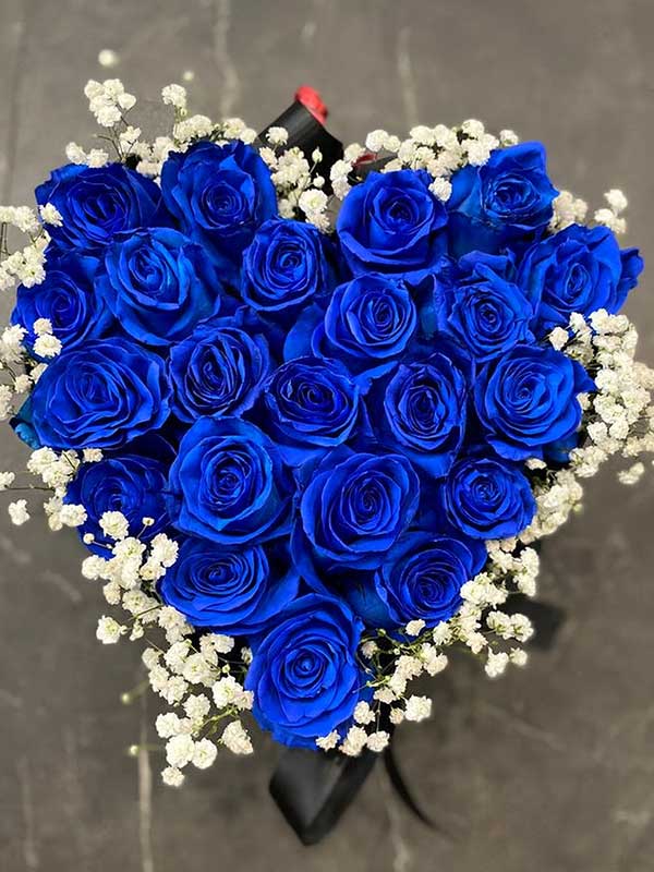 Heart of Blue Roses
