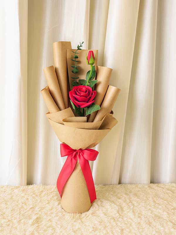 Tall Artificial Rose Arrangement