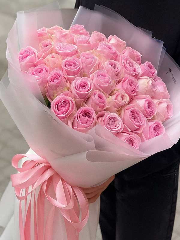 Classic 50 Pink Roses Bouquet