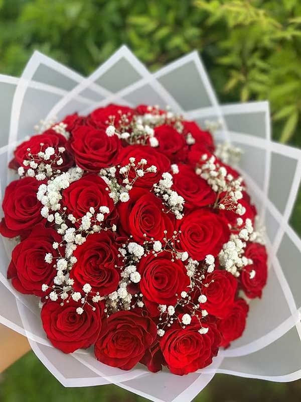 Classic 30 Red Roses Bouquet