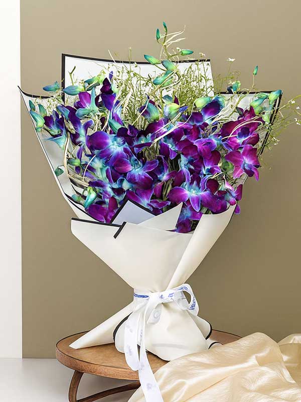 Blue Orchid Grace Bouquet