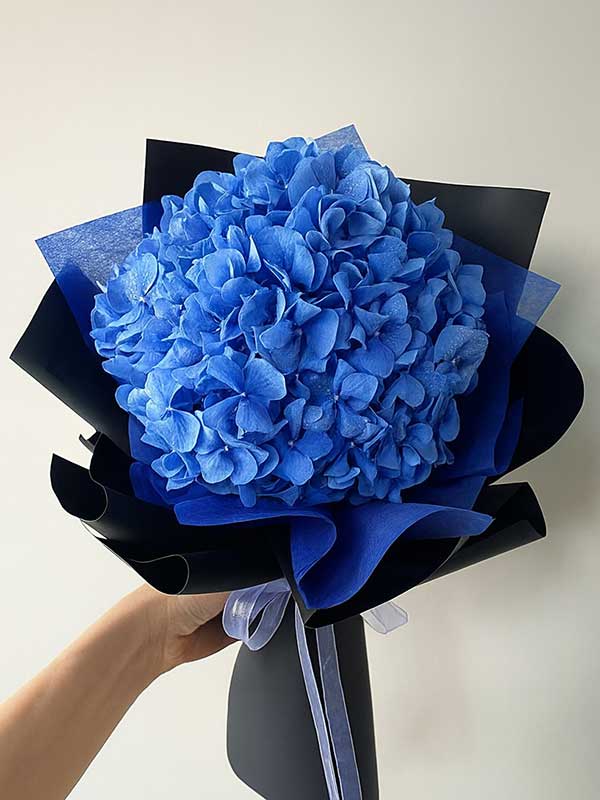 Single Purple Hydrangea Bouquet